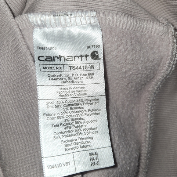Carhartt Women's Light Purple Crewneck Sweater SM, Never Worn, Textured Sleeve - Picture 2 of 7